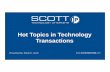 Hot Topics in Technology Transactions - Scott & Scott, LLPscottandscottllp.com/.../Hot-Topics-in-Technology... · • Cloud adoption not only reduces costs but increases ... Risk