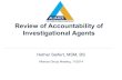 Review of Accountability of Investigational Agents · Review of Accountability of Investigational Agents Hether Seifert, MSM, BS Alliance Group Meeting, 11/2014 . Pop Quiz – Warm