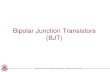 Bipolar Junction Transistors (BJT)eeeforum.weebly.com/uploads/1/0/2/5/10254481/15eee111_lec17.pdf · Bipolar Junction Transistors (BJT) Department of Electrical & Electronics Engineering,