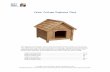 Cedar Cottage Doghouse Plans · Cedar Cottage Doghouse Plans Overlapping cedar shingles add an element of charm to this medium size doghouse. The walls, floor, and trim are constructed
