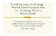 World Bank Perspective Dr. Pradeep Perera World Bank - gov.uk ... Dr. Pradeep Perera World Bank Community