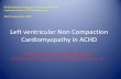 Left ventricular Non Compaction Cardiomyopathy in ACHD documents... · 2019-09-19 · Definition •Noncompaction cardiomyopathy (NCCM) is a cardiomyopathy with excessive trabeculations