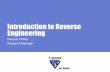 Introduction to Reverse Engineering · Introduction to Reverse Engineering Gergely Erdélyi Research Manager. February 02, 09 Page Agenda • Reverse Engineering Intro • Ethical