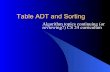 Table ADT and Sorting - UCSBmikec/cs32/slides/02-SortPlus.pdfl Idea: build sorted sequence at end of array l At each step: – Find largest value in not-yet-sorted portion – Exchange