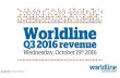 worldline q3 2016 presentation...Sep YTD 2016 Sep YTD 2015* Var. % Growth Merchant Services & Terminals 311.7 288.8 +22.9 +7.9% Financial Processing & Software Licensing 315.7 302.0