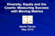 Diversity, Equity and the Courts: Measuring Success with ...Diversity, Equity and the Courts: Measuring Success with Moving Metrics Marta Tienda May 2012 Outline ! Policy Context—Affirmative