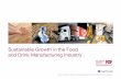 Sustainable Growth in the Food and Drink Manufacturing ... · Food & Beverage Industry) Food & Beverages Food, soft drinks and alcoholic drinks Food, Beverages & Food, soft drinks,
