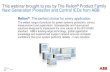This webinar brought to you by The Relion Product Family ...€¦ · This webinar brought to you by The Relion® Product Family Next Generation Protection and Control IEDs from ABB
