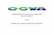 ONONDAGA COUNTY WATER AUTHORITY ANNUAL …€¦ · 2015 ANNUAL INVESTMENT REPORT . ONONDAGA COUNTY WATER AUTHORITY INVESTMENT POLICY AND GUIDELINES I. Governing Authority Legality