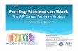 June 24, 2015 Putting Students to Work€¦ · Kendra Redmond, SPS Programs Manager American Institute of Physics June 24, 2015 Project Investigators Toni Sauncy, former director
