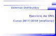 Sistemas Operativos Distribuidos · Fernando Pérez Costoya NS delegación y Glue Records Sistemas Distribuidos 3 Dominio NS propios NS delegación Glue records un.es. 3 4 3 es.un.es.
