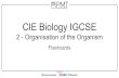 CIE Biology IGCSE - PMT ... CIE Biology IGCSE 2 - Organisation of the Organism Flashcards State 4 parts