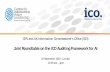 Joint Roundtable on the ICO Auditing Framework for AI · Training and Transparency Awareness Monitoring and Verification Response and Enforcement Leadership and Oversight Accountability