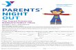 PARENTS’ NIGHT OUT - Mankato YMCA...Oct 09, 2016  · Members, take advantage of our Parents Night Out and enjoy an evening to yourself. Activities include swim or gym time, arts