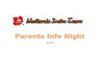 Parents Info Night - TeamUnify...MALLARDS PARENT INFO NIGHT BEFORE WE BEGIN You should already have an account on the Mallards web site Follow instructions in email to activate One