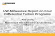 UW-Milwaukee Report on Four Differential Tuition …...Presentation Author, 2006 UW-Milwaukee Report on Four Differential Tuition Programs Rita Cheng Provost and Vice Chancellor for