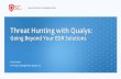 Threat Hunting with Qualys€¦ · Threat Hunting with Qualys: Going Beyond Your EDR Solutions. Adversary Threat Tactics are Changing Early 2010s Zero ... Rapidly weaponizing newly-disclosed