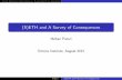 (S)ETH and A Survey of Consequences€¦ · Exact Algorithms and ComplexityExponential Time HypothesisExplanatory Value of ETH and SETH Probabilistic Polynomial Time AlgorithmsOpen