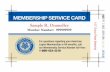 MEMBERSHIP SERVICE CARD · Legion Membership or VA benefits, call our Membership Service Number toll-free: 1-800-433-3318 MEMBERSHIP SERVICE CARD Sample R. Donnelley Member Number: