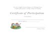 Certificate for Sleepover & Midnight Feast · 2018-04-01 · Certificate of Participation The 2013 Stuffed Animal Sleepover & Midnight Feast A night of fun, games, reading, eating