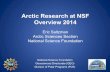 Arctic Research at NSF Overview 2014 · Arctic Research at NSF Overview 2014 Eric Saltzman Arctic Sciences Section National Science Foundation National Science Foundation Geosciences