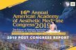 16th Annual American Academy of Aesthetic Medicine ... · Dear Exhibitors, Sponsors & Partners of 16th AAAM Congress, On behalf of American Academy of Aesthetic Medicine (AAAM), I