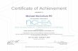 Certificate of Achievement - Wild Apricot · 2019-08-06 · Bruce Moore AIA FOR SUCCESSFUL COMPLETION OF 2019 NCHEA ANNUAL CONFERENCE & EXHIBITION SPONSORED BY North Carolina Healthcare