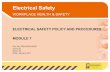 Electrical Safety - bundysugar.com.au 7 Electrical Safety.pdf · • The Electrical Safety Regulation requires that persons, operating plant and vehicles maintain specific minimum