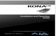 Installation and Operation Guide - AJA Video Systems1 KONA LHi Installation & Operation Guide — Limited Warranty iii Limited Warranty AJA Video warrants that this product will be