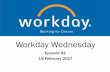 Workday Wednesday - Denver€¦ · 18/2/2017  · Wednesday Wednesday, 22 February 2017 @ Noon Special Guests: Kronos Experts Susan Judah & Jim McKeever Episode #1 Credits: Thanks