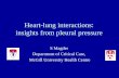 Heart-lung interactions: insights from pleural pressure · Heart-lung interactions: insights from pleural pressure S Magder Department of Critical Care, ... VR during inspiration
