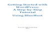Getting Started with WordPress: A Step-by-Step Tutorial ...€¦ · The ˝Install WordPress ˛ window will open. Click on the ˝Install ˛ button. Getting Started with WordPress 8
