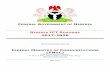 NIGERIA ICT R - commtech.gov.ng · FEDERAL GOVERNMENT OF NIGERIA NIGERIA ICT ROADMAP 2017-2020 FEDERAL MINISTRY OF COMMUNICATIONS (FMOC) Federal Secretariat Complex, 3rd Floor B Wing,