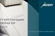 FY 2020 Third Quarter Earnings Call/media/Files/A/... · document, statements regarding Adient’s future financial position, sales, costs, earnings, cash flows, other measures of