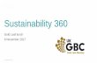 Sustainability 360 - Welcome to UKGBC · 2017-12-12 · Development Goals 23%. UKGBC - Together for a better built environment 8 2 Public target on Circular Economy 19 Circular economy