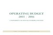 OPERATING BUDGET 2015 | 2016USF SYSTEM 2015-2016 OPERATING BUDGET TABLE OF CONTENTS SECTION 1: USF SYSTEM ALL SOURCES Budgeted Expenditures by Funding SourceBudgeted Expenditures by