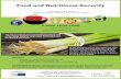 Food and Nutritional Security - Agro-alimentarias · The issue of food and nutritional security is one of the major societal challenges for Europe and developing countries. Constantly