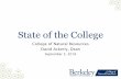 State of the College - Rausser College of Natural Resources 2019 final... · • Please excuse the length of the PowerPoint – for this first presentation, I wanted to cover a range