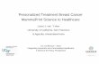 Personalized Treatment Breast Cancer MammaPrint Science to ...ec.europa.eu/jrc/sites/jrcsh/files/5-laura_vant... · Priorities Breast Cancer Translational Research, Dowsett et al,