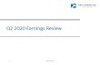 Q2 2020 Earnings Review - Q2 2020 Q2 2019 Q2 2020 Q2 2019 Silver Segment: La Colorada 801 2,045 0.6