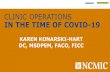 CLINIC OPERATIONS IN THE TIME OF COVID-19 - for Doctors of Chiropractic · 2020-04-07 · your practice structure your personal/family situation gvt recommendations/orders •See