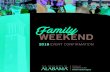 WEEKEND - Parent & Family Programsparents.sa.ua.edu/wp-content/uploads/sites/3/2018/09/Family-Weekend...PACKAGE HIGHLIGHTS. Friday, Sept. 28. 11 a.m.-5:30 p.m. Family Weekend Check-In