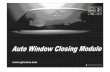 Auto window closing module - GTronica window closing... · 2007-02-15 · 10. This module can be wire connected to the auto alarm with a special window closing output or the auto