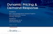 Dynamic Pricing & Demand Response · August 11, 2016 PRESENTED TO PRESENTED BY . IPU Fundamentals Course 2016 1| brattle.com Agenda Benefits of dynamic pricing Barriers to dynamic