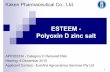 ESTEEM - Polyoxin D zinc salt · Effect of ESTEEM to the environment The response of Aphelinus mali to residues of ESTEEM Acute toxicity to Daphnia, ESTEEM Test Substance EC 50 (mg
