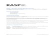RASP - Reactive Acting Social Proactive - …...RASP - Reactive Acting Social Proactive RASP - Reactive Acting Social Proactive Ett webbaserat testverktyg som på några minuter ger