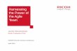 Harnessing the Power of the Agile Team · the Power of the Agile Team Jennifer Skiendzielewski, Ricoh Production Print CMS/DITA North America Conference April 2016 ... – Might support