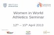 Women in World Athletics Seminar...1970/01/26  · Presentation prepared by: Ryan Murphy Presentation to: Claire Furlong Date: XX/XX/XXPresentation prepared by: Ryan Murphy. Date: