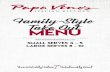 Family-Style Take Out MENU - Papa Vino's Italian Kitchengathering. With Papa Vino's Italian Kitchen, it couldn't be easier. Call to place your order, then stop by to pick it up. ®