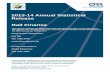2013-14 Annual Statistical Release Rail Finance · 2019-02-05 · 2013-14 Annual Statistical Release . Rail Finance . Responsible Statistician: Faz Dar . 020 7282 3705 . rstats@orr.gsi.gov.uk